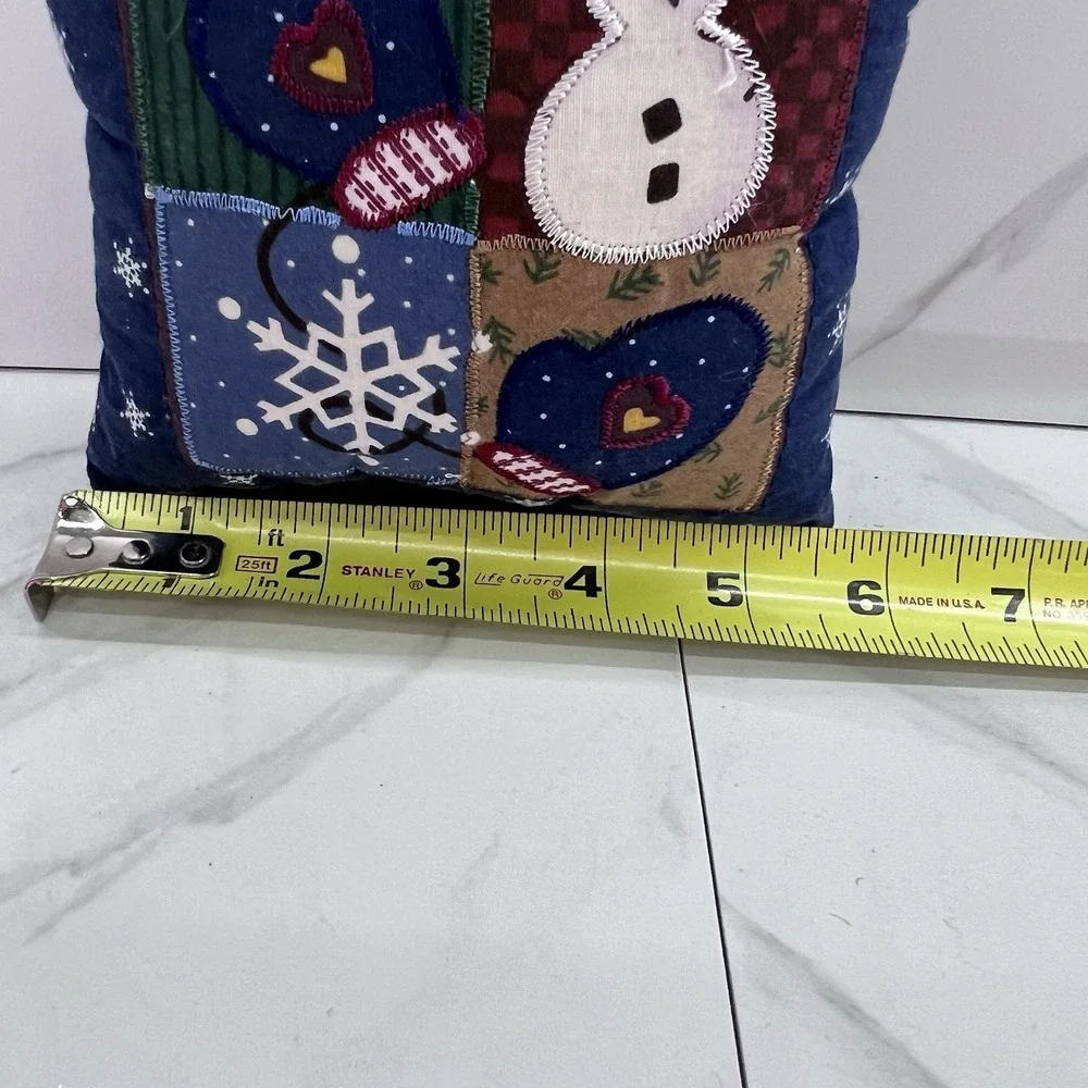 Christmas Pillow Door Hanger Hand Made 5.5